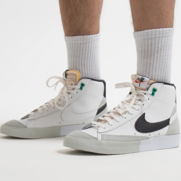 Blazer Mid 77' Split Sneakers - White & Black - Picture 9 of 14